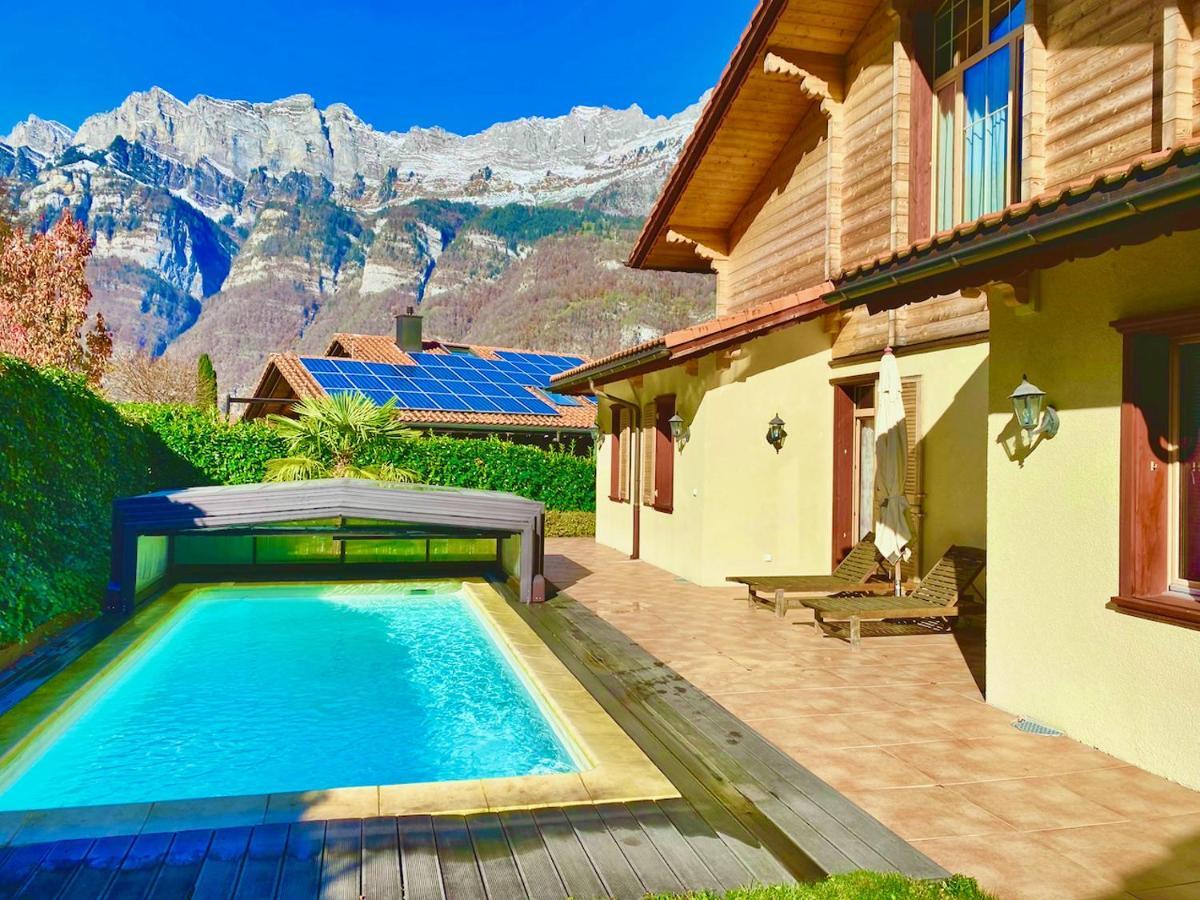 Doodle'S Amazing Chalet -Walensee - Flumserberg - Churfirsten - Heidiland - Pool - Sauna 莫尔斯 外观 照片