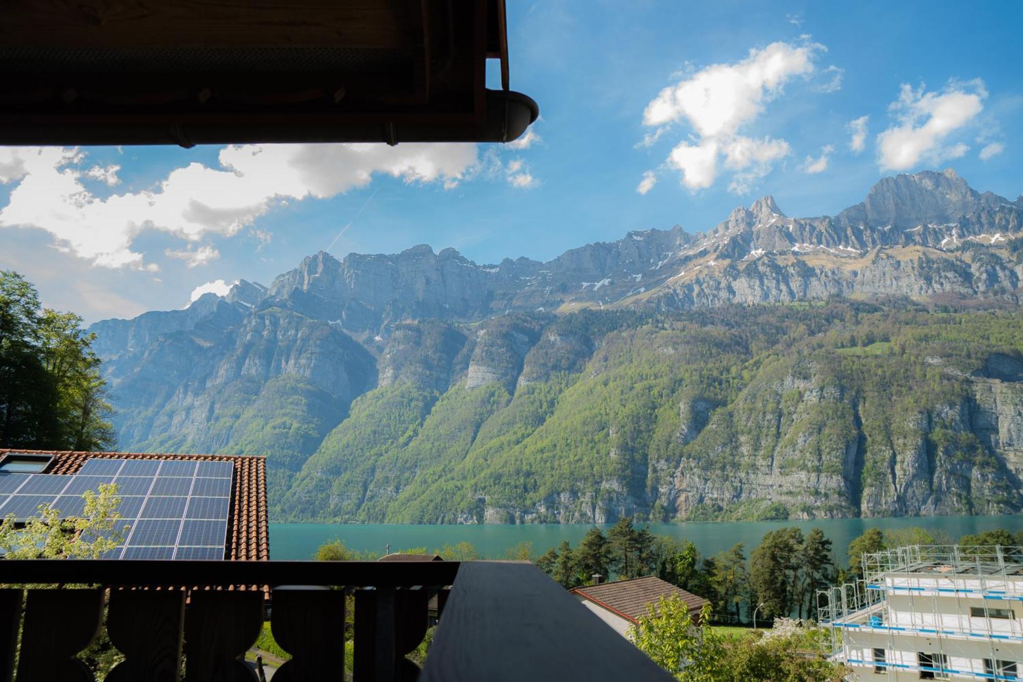 Doodle'S Amazing Chalet -Walensee - Flumserberg - Churfirsten - Heidiland - Pool - Sauna 莫尔斯 外观 照片