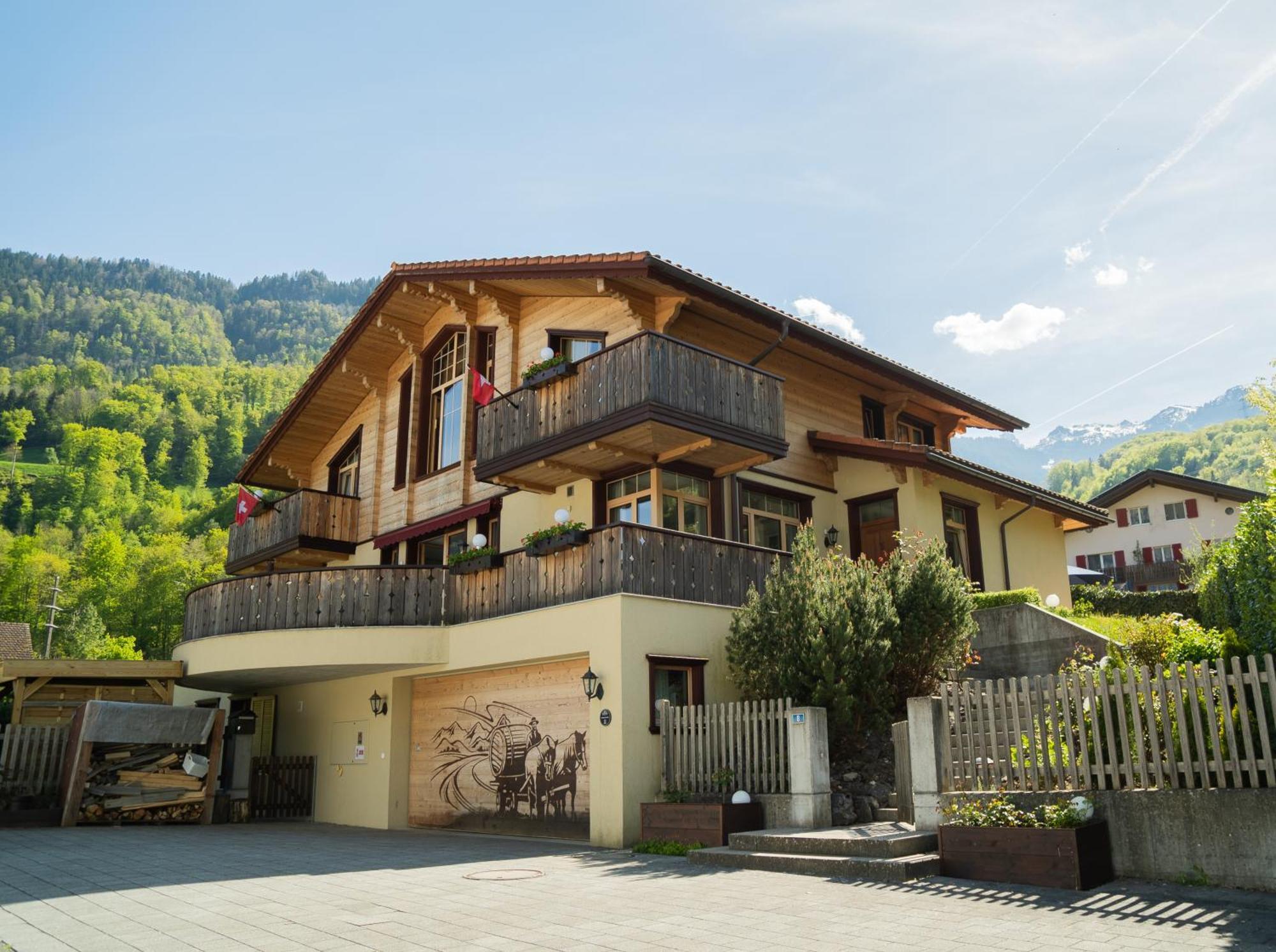 Doodle'S Amazing Chalet -Walensee - Flumserberg - Churfirsten - Heidiland - Pool - Sauna 莫尔斯 外观 照片